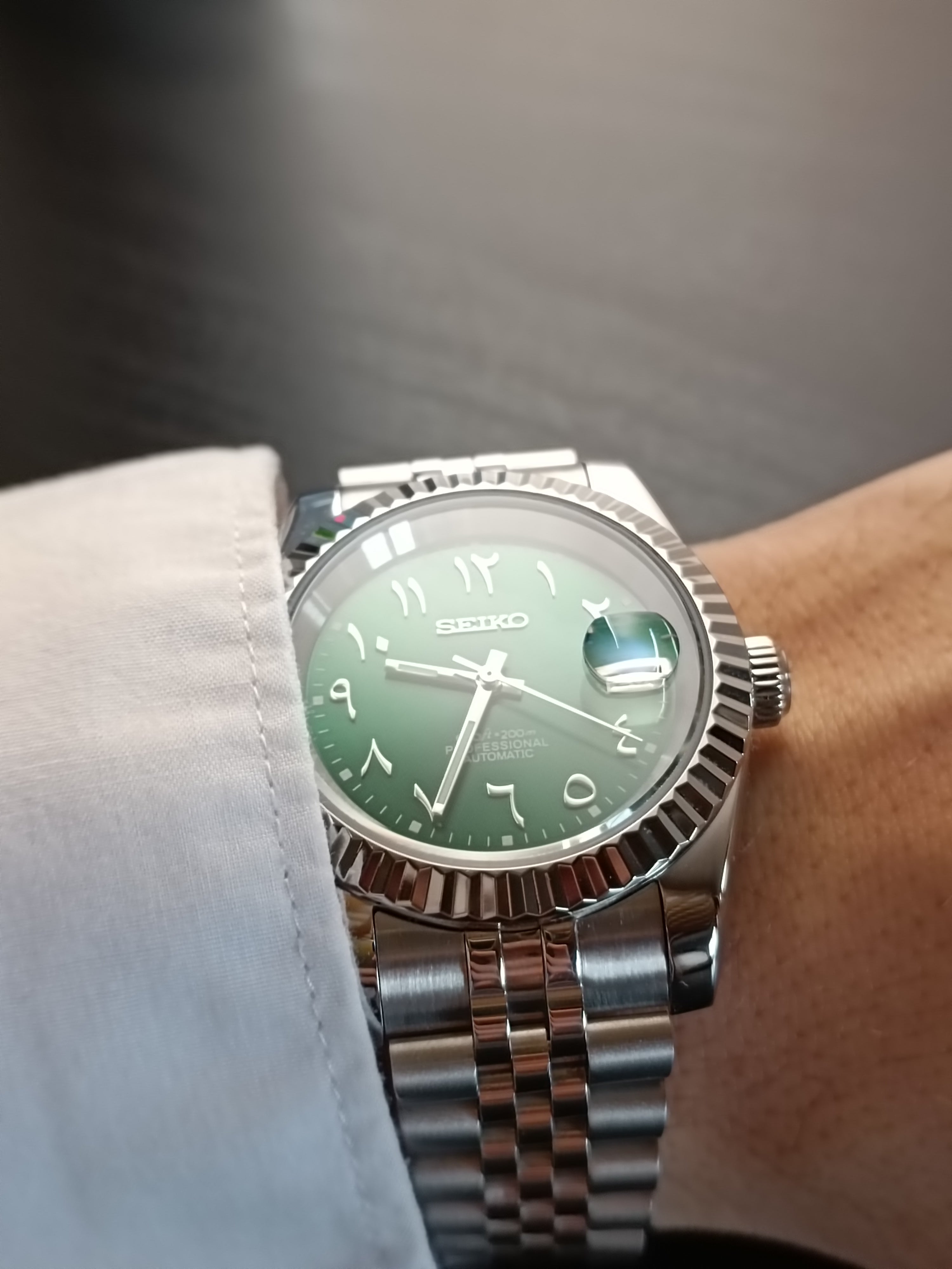 Seiko DateJust - Royal Green Arabic Dial