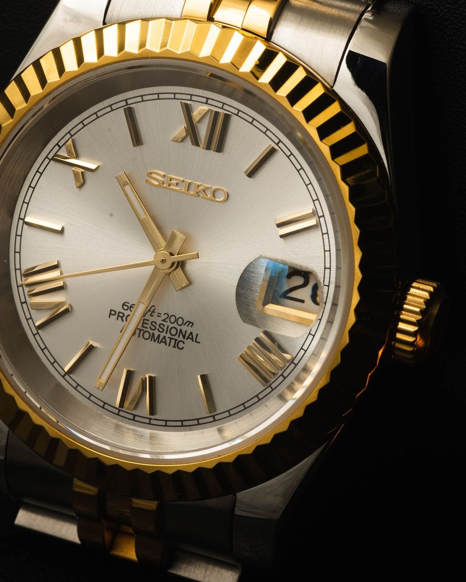 Seiko Datejust- Two Tone Gold Roman Dial