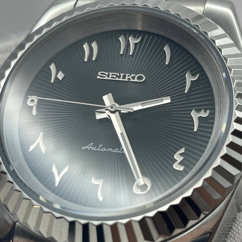 Seiko DateJust - Premium Black Obsidian Arab Dial