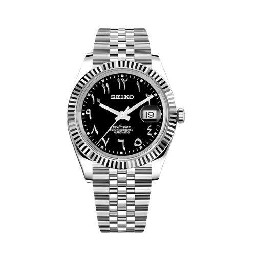 Seiko DateJust -  Black Arabic Dial