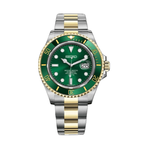 Seiko Mod - Submariner Two-tone Green