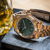 Seiko DateJust - Premium Green Arabic Dial rose Gold